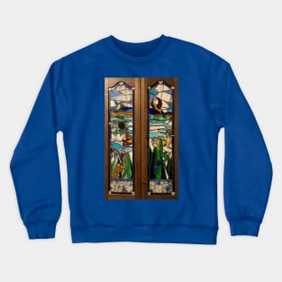 Stained Glass Doors Crewneck Sweatshirt